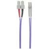 Intellinet 750936 cable de conexión de fibra óptica, LC a SC, multimodo OM4, 50/125 µm, 3 m