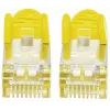 Cable de red patch Intellinet, cable Cat7/conector Cat6A, 2 m, amarillo, cobre, S/FTP, LSOH/LSZH, PVC, RJ45, contactos dorados, sin lengüeta, funda antipinzamiento, garantía de por vida