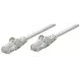 Cable de red patch Intellinet, Cat6, 50 m, gris, cobre, S/FTP, LSOH/LSZH, PVC, RJ45, contactos dorados, protección de lengüeta, protección antipinzamiento moldeada, garantía de por vida