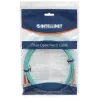 Cable de fibra óptica patch Intellinet, OM3, LC/SC, 1 m, aqua, dúplex, multimodo, 50/125 µm, LSZH, fibra óptica, garantía de por vida