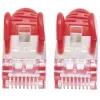 Cable de red patch Intellinet, cable Cat7/conector Cat6A, 0,5 m, rojo, cobre, S/FTP, LSOH/LSZH, PVC, RJ45, contactos dorados, sin lengüeta, con funda antipinzamiento, garantía de por vida