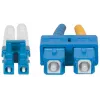Intellinet 472050 cable de conexión de fibra óptica, LC a SC, monomodo OS2, 9/125 µm, 3 m, libre de halógenos, amarillo