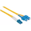 Intellinet 473729 cable de conexión de fibra óptica, LC a SC, monomodo OS2, 9/125 µm, 5 m, libre de halógenos, amarillo