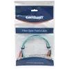 Cable de fibra óptica patch Intellinet, OM3, SC/SC, 2 m, aqua, dúplex, multimodo, 50/125 µm, LSZH, fibra óptica, garantía de por vida