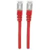 Cable de red patch Intellinet, cable Cat7/conector Cat6A, 1,5 m, rojo, cobre, S/FTP, LSOH/LSZH, PVC, RJ45, contactos dorados, sin lengüeta, protección antipinzamiento moldeada, garantía de por vida