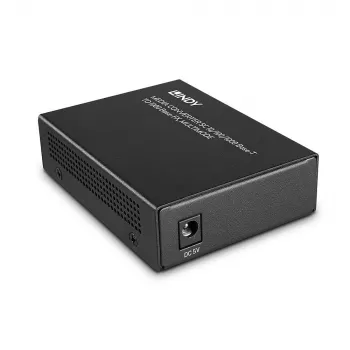 Convertidor de medios de red Lindy 25119 850 nm multimodo negro