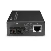 Convertidor de medios de red Lindy 25119 850 nm multimodo negro