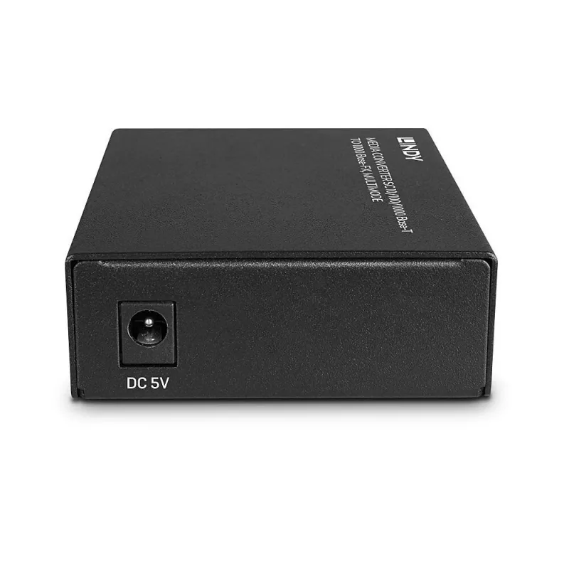 Convertidor de medios de red Lindy 25119 850 nm multimodo negro