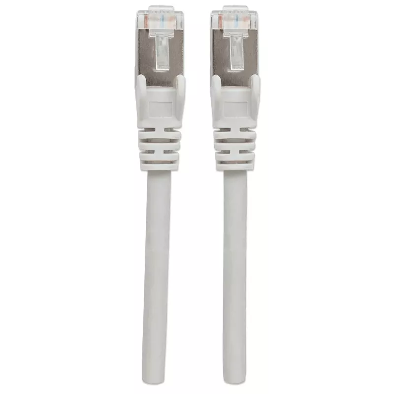 Intellinet 741217 cable de conexión de alto rendimiento, RJ45 a RJ45, cable en bruto Cat7 / conectores Cat6A, S/FTP, 30 m, libre de halógenos, moldeado, sin enganches, gris