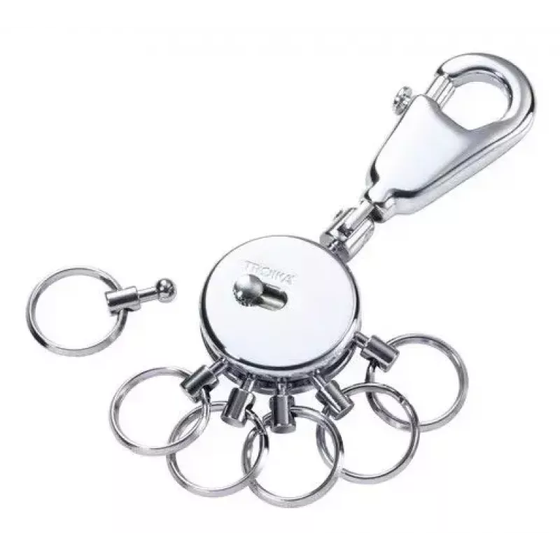 TROIKA PATENT KYR60/CH llavero, plateado, brillante