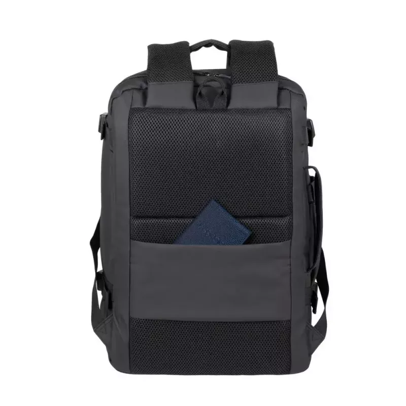 Mochila de ocio Rivacase Tegel 8465 negra poliéster RESPETUOSA CON EL MEDIOAMBIENTE