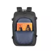 Mochila de ocio Rivacase Tegel 8465 negra poliéster RESPETUOSA CON EL MEDIOAMBIENTE