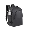 Mochila de ocio Rivacase Tegel 8465 negra poliéster RESPETUOSA CON EL MEDIOAMBIENTE
