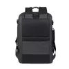 Mochila de ocio Rivacase Tegel 8465 negra poliéster RESPETUOSA CON EL MEDIOAMBIENTE