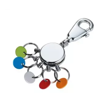 Llavero TROIKA PATENT/Colour KYR61/CH multicolor plateado latón