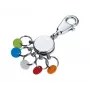 Llavero TROIKA PATENT/Colour KYR61/CH multicolor plateado latón