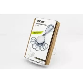 Llavero TROIKA KYR60/MC plateado metal 25mm