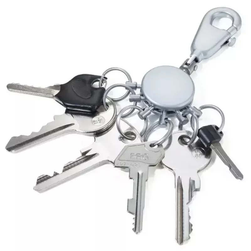 Llavero TROIKA KYR60/MC plateado metal 25mm