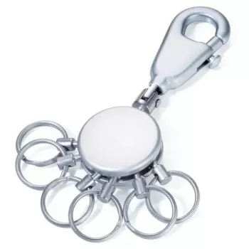 Llavero TROIKA KYR60/MC plateado metal 25mm