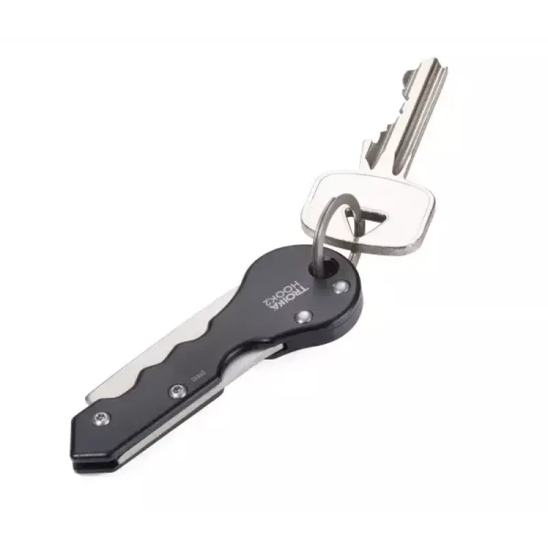 Llavero TROIKA KTL88-BK negro plateado 20g