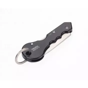Llavero TROIKA KTL88-BK negro plateado 20g