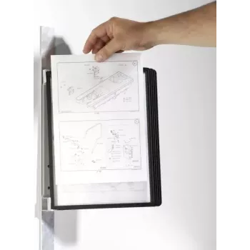Expositor giratorio de documentos vertical A4 Durable Vario magnet wall 5