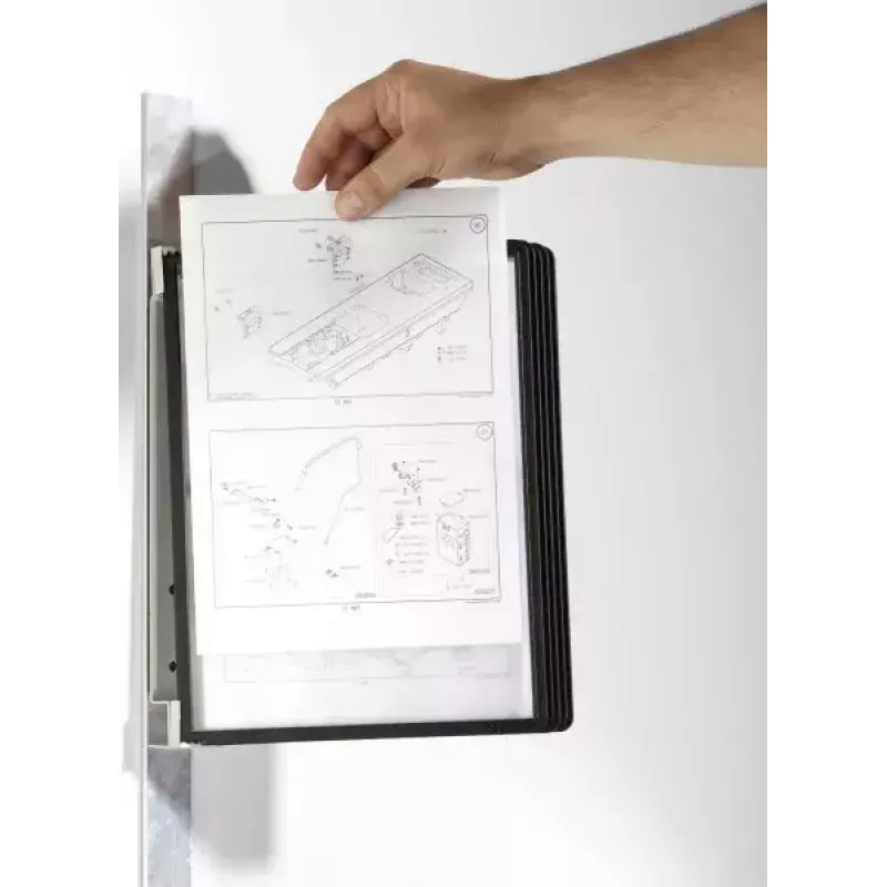Expositor giratorio de documentos vertical A4 Durable Vario magnet wall 5