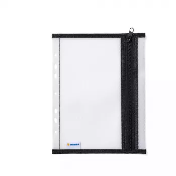 Carpeta con bolsa HERMA A5 negra material EVA 200 mm ancho 260 mm alto