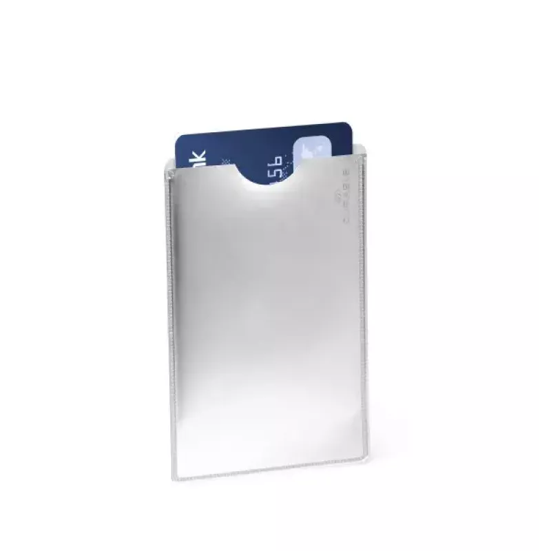 Funda para tarjetas Durable 890023 plata