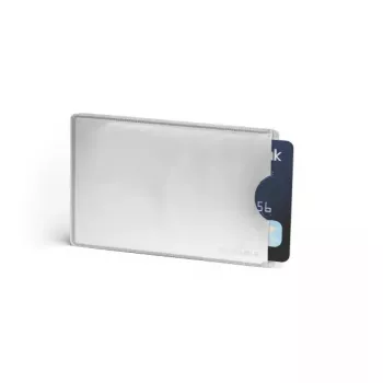 Funda para tarjetas Durable 890023 plata