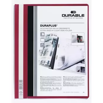 Cubierta de informes Durable DURAPLUS 2579-03 rojo