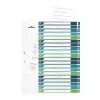 Separadores en blanco Durable 679727 multicolor polipropileno 245 x 305 mm