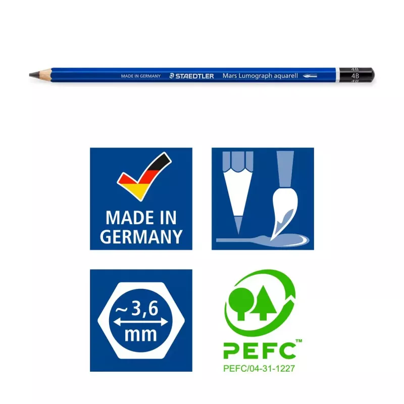 Lápiz de grafito Staedtler 100A G6