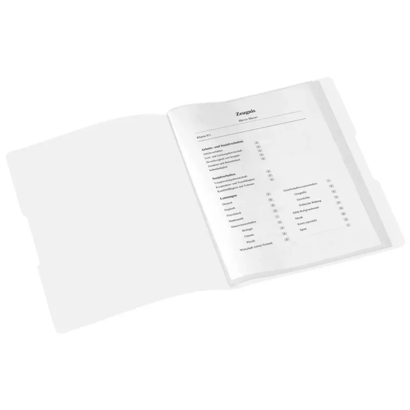 Carpeta Herlitz Zeugnisse polipropileno (PP) blanca A4