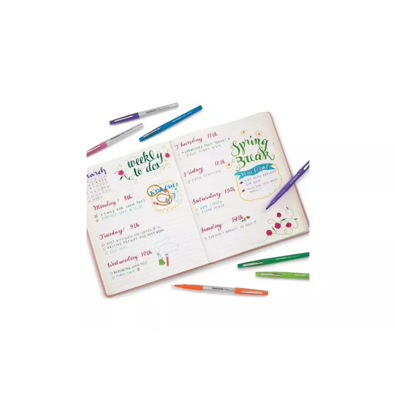 Rotulador de fieltro Medium Papermate Flair Multicolor 16 uds.