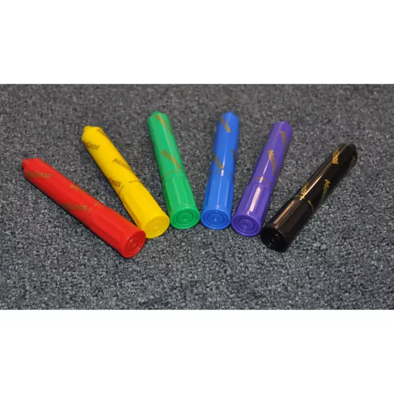 Cera Malinos 301036 6 uds. Multicolor Negro Azul Verde Rojo Violeta Amarillo