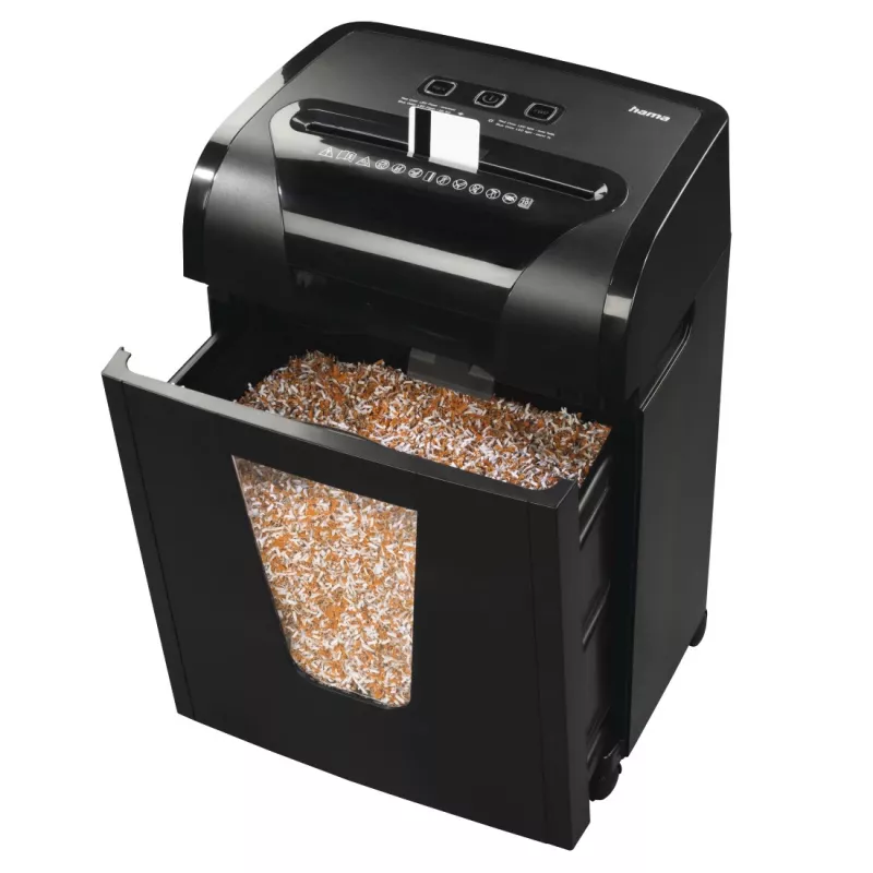 Destructora de documentos Hama Premium M10 corte micro 62 dB 22 cm negra