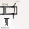 Soporte de pared para TV EQUIP 43 pulgadas–95 pulgadas inclinación perfil bajo para televisores de 75 kg, VESA 200x200–800x400, inclinación 0–8°, distancia a la pared 4,2 cm, negro