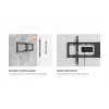 Soporte de pared para TV EQUIP 43 pulgadas–95 pulgadas inclinación perfil bajo para televisores de 75 kg, VESA 200x200–800x400, inclinación 0–8°, distancia a la pared 4,2 cm, negro