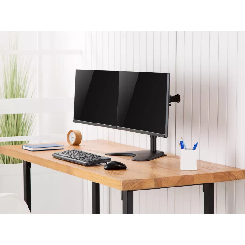 Pie de mesa para doble monitor Equip 17 pulgadas-32 pulgadas Economy