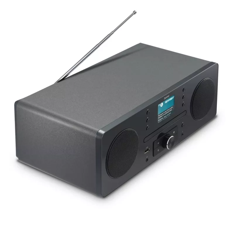 Radio personal Hama 00054254 digital negra, gris