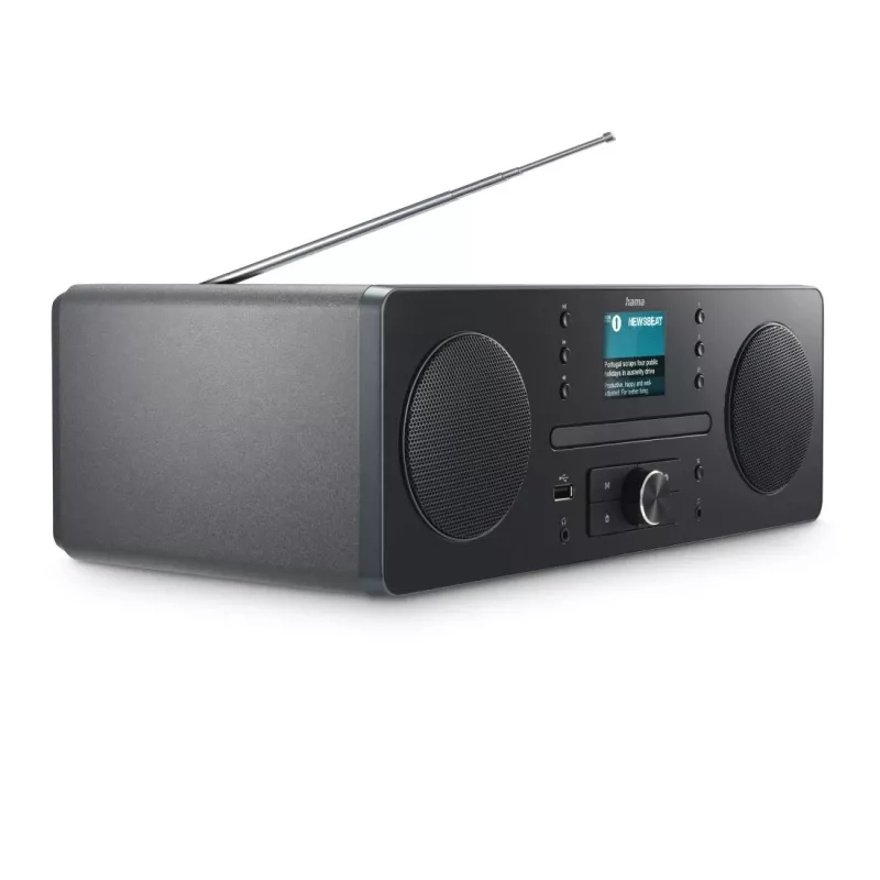 Radio personal Hama 00054254 digital negra, gris