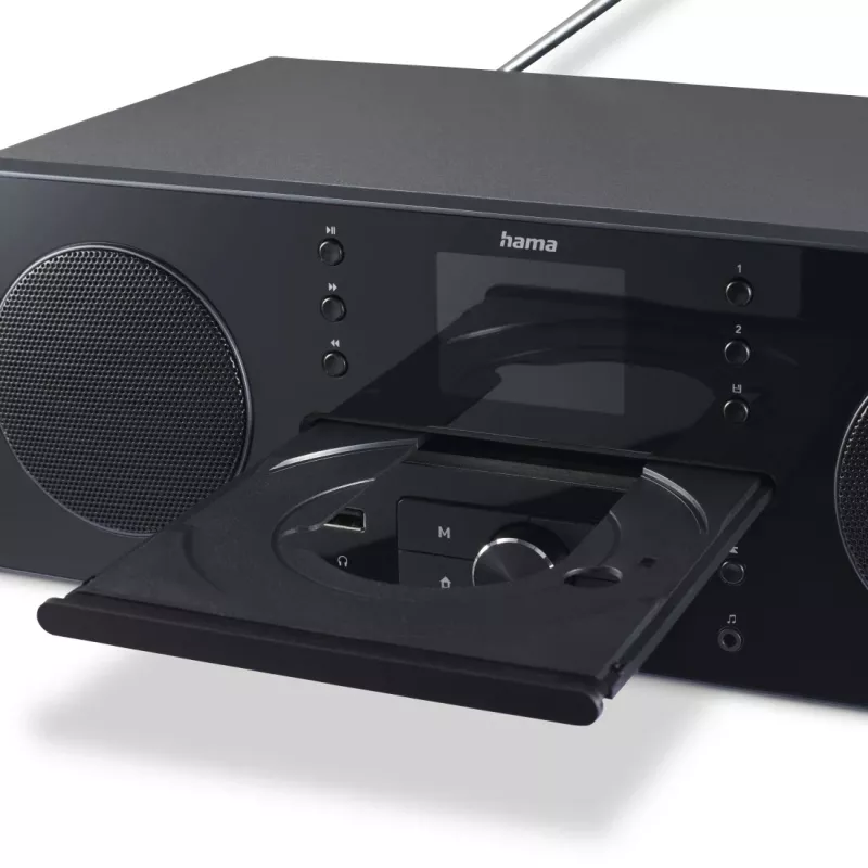 Radio personal Hama 00054254 digital negra, gris