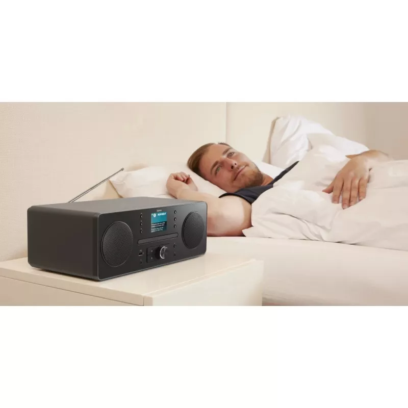 Radio personal Hama 00054254 digital negra, gris