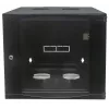 Intellinet Double Section 713740 armario de red de pared 19", 6U, negro (RAL 7021)