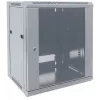 Armario de red Intellinet 19 pulgadas – montaje en pared (estándar), 12U, 600 mm de profundidad, gris, embalaje plano, máx. 60 kg, puerta de metal y cristal, panel trasero, laterales desmontables, también apto para colocación sobre mesa o suelo, profundidad útil 410 mm, piezas para instalación en pared (p. ej. tornillos/tacos) no incluidas