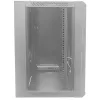 Armario de red Intellinet 19 pulgadas – montaje en pared (estándar), 12U, 600 mm de profundidad, gris, embalaje plano, máx. 60 kg, puerta de metal y cristal, panel trasero, laterales desmontables, también apto para colocación sobre mesa o suelo, profundidad útil 410 mm, piezas para instalación en pared (p. ej. tornillos/tacos) no incluidas