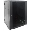 Intellinet 712019 armario de red de pared 19", 15U, negro (RAL 9005)