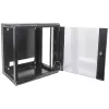 Armario de red Intellinet 19 inch - montaje en pared (estándar), 15HE, 600 mm de profundidad, negro, desmontado, máx. 60 kg, puerta de metal y cristal, panel trasero, laterales desmontables, también apto para colocación sobre mesa o suelo, profundidad útil 410 mm, piezas de montaje en pared no incluidas