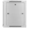Armario de red Intellinet 19 pulgadas – montaje en pared (estándar), 9U, 600 mm de profundidad, gris, montado, máx. 60 kg, también apto para colocación sobre mesa o suelo, profundidad útil 500 mm, puerta de metal y cristal, panel trasero, laterales desmontables, piezas para montaje en pared (p. ej. tornillos/tacos) no incluidas